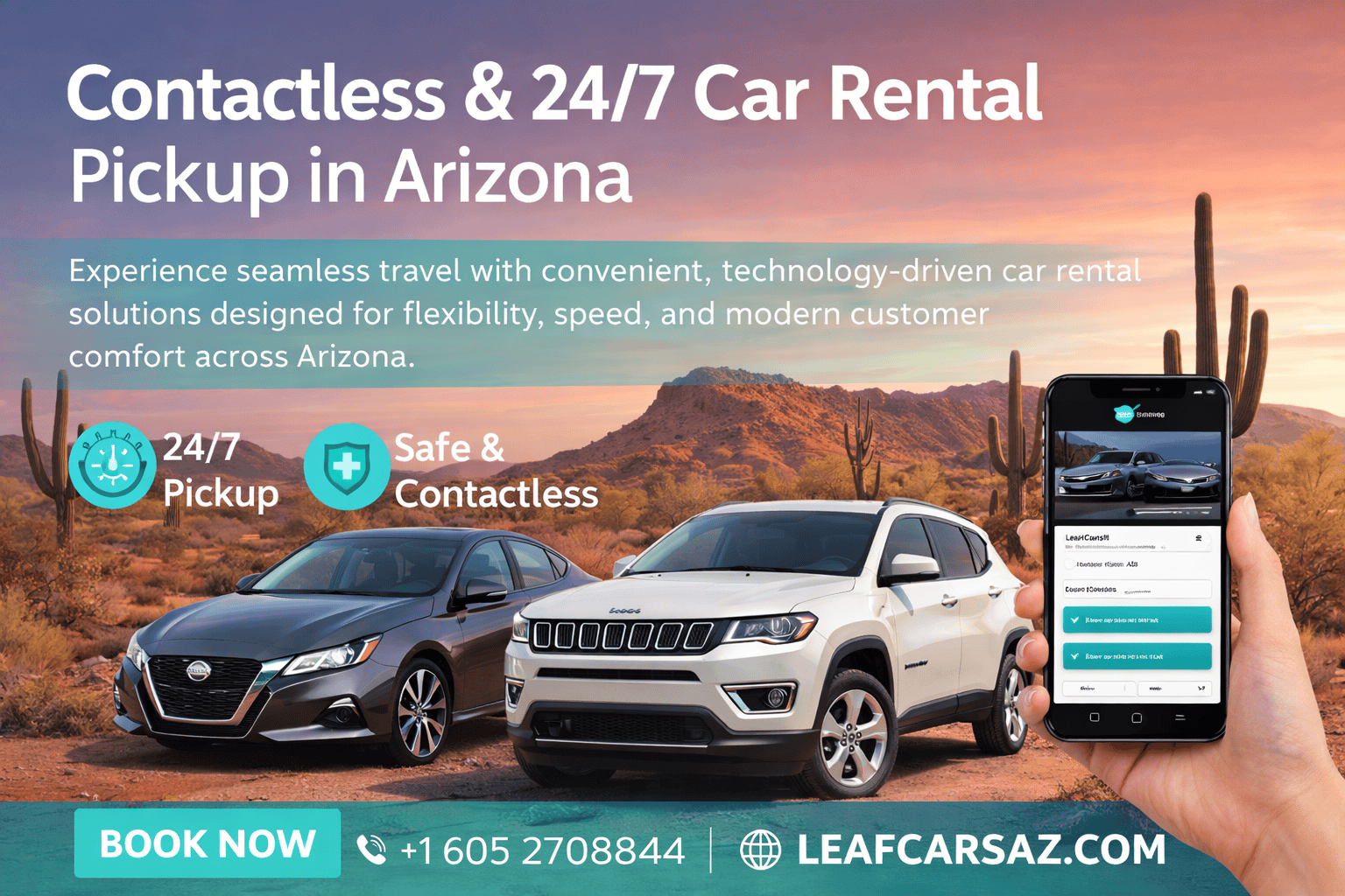 Contactless & 24/7 Car Rental Pickup in Arizona: The Future of Hassle-Free Travel